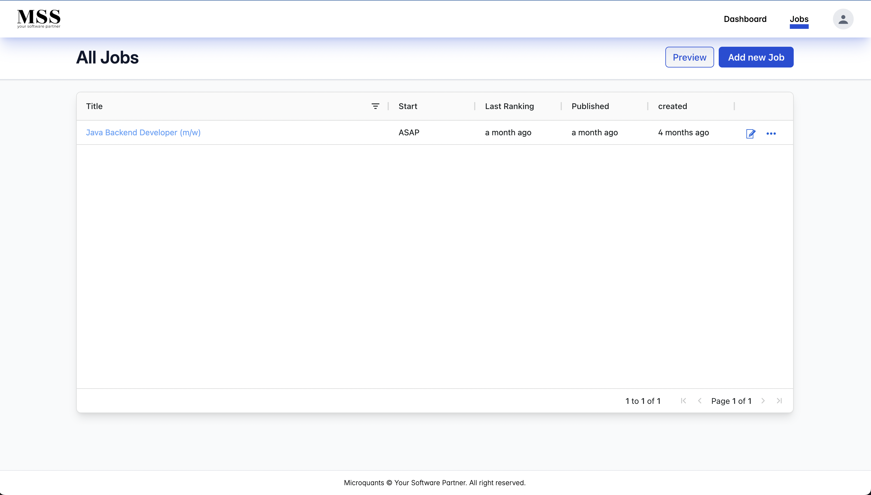 Streamlined Job Management